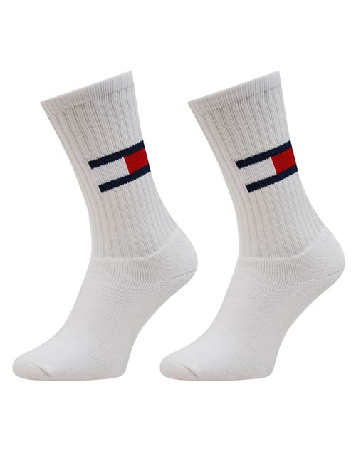 Calzino uomo bianco in cotone Tommy Jeans | 701228222U001